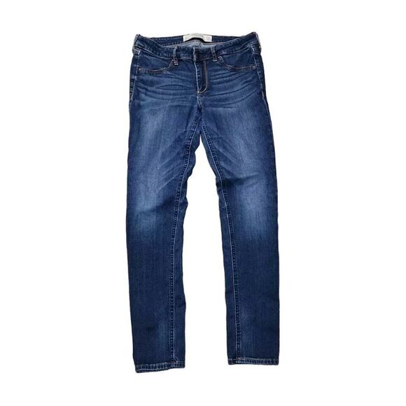 Abercrombie & Fitch Erin Jeans Womens Sz 6 Straight Leg Low Rise Denim - Picture 1 of 9